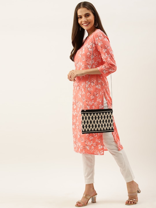 all about you Women Floral Printed Kurta