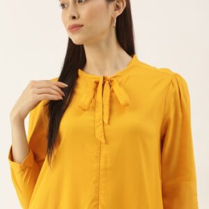 her by invictus Tie-Up Neck A-Line Dress