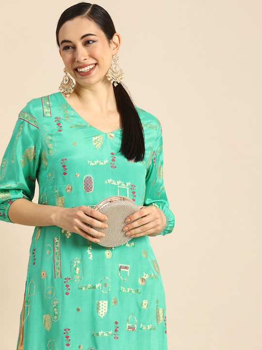 Anouk Women Ethnic Motifs Printed Kurta