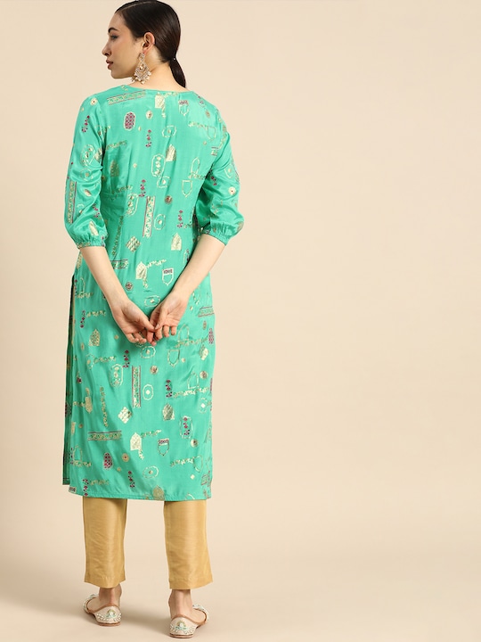 Anouk Women Ethnic Motifs Printed Kurta