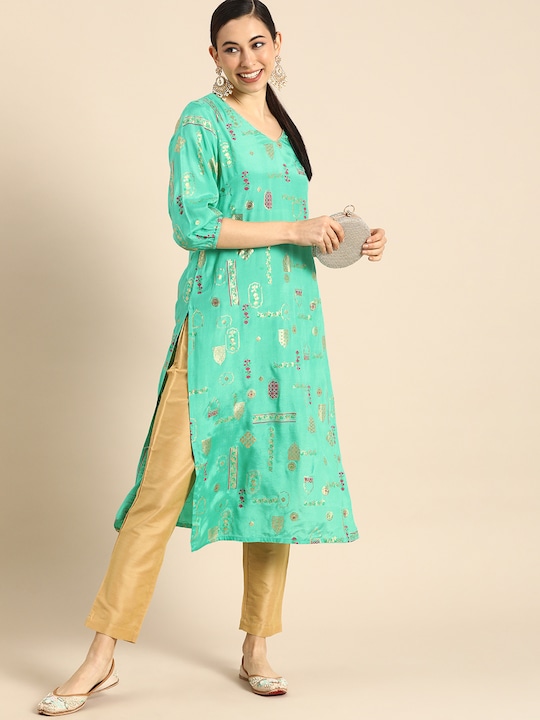 Anouk Women Ethnic Motifs Printed Kurta