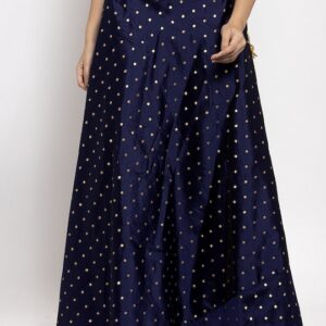 Clora Creation Women Woven-Design Flared Maxi Skirt