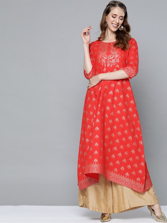 HERE&NOW Women Ethnic Motifs Printed Anarkali Kurta