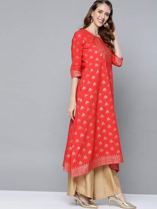 HERE&NOW Women Ethnic Motifs Printed Anarkali Kurta