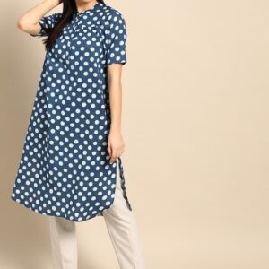 Anouk Pure Cotton Geometric Printed Kurta