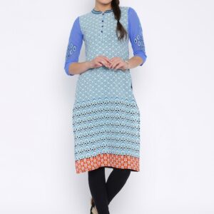 Rain & Rainbow Women Printed A-Line Kurta