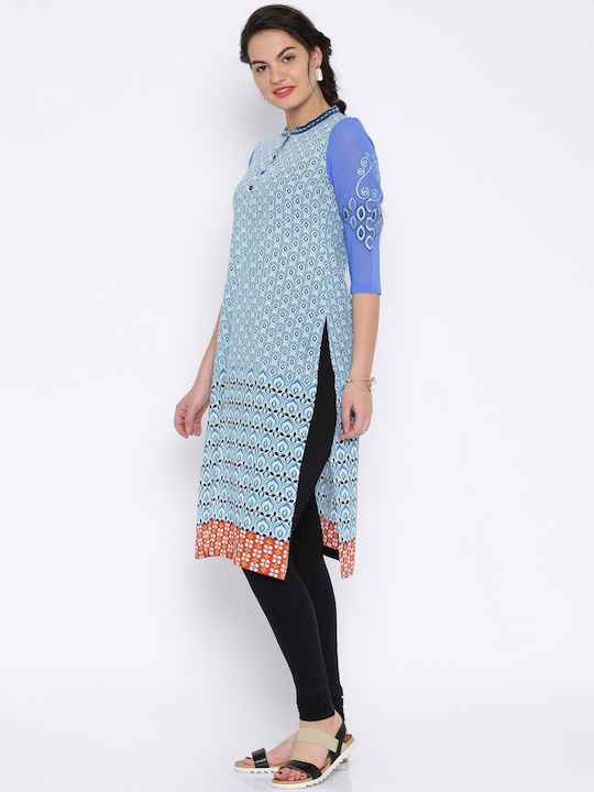 Rain & Rainbow Women Printed A-Line Kurta