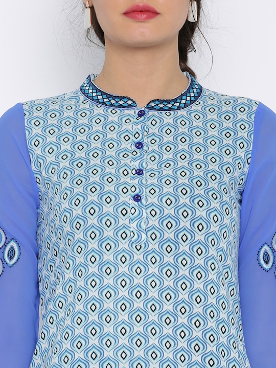 Rain & Rainbow Women Printed A-Line Kurta