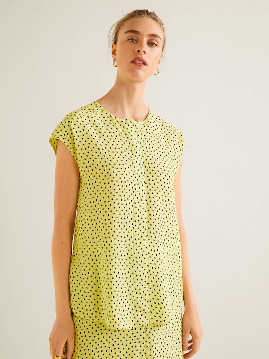 MANGO Women Fluorescent Printed Top