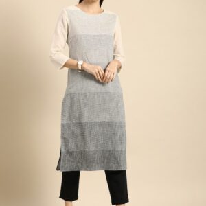 Anouk Women Striped Kurta