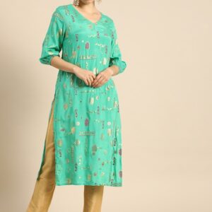 Anouk Women Ethnic Motifs Printed Kurta