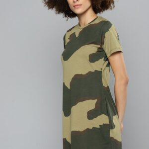 Kook N Keech Camouflage Print Cotton Dress