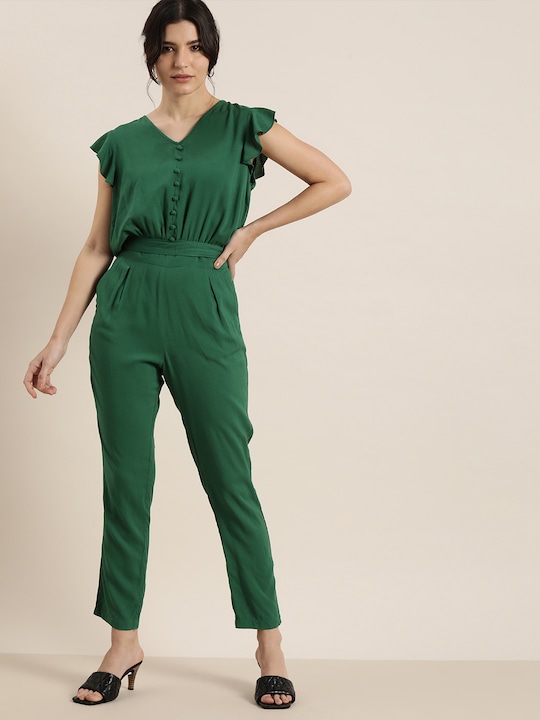 her by invictus Women Solid Basic Jumpsuit