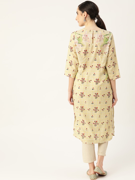 Anouk Women Ethnic Motifs Print Straight Sustainable Kurta