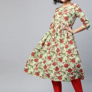 HERE&NOW Women Ethnic Motifs Printed A-Line Kurta