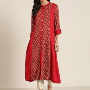 Sangria Women Printed A-Line Kurta