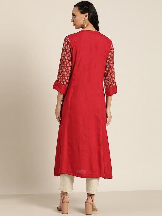 Sangria Women Printed A-Line Kurta