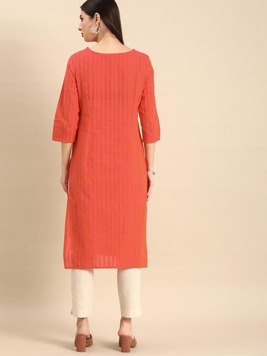 Anouk Women Striped Kurta