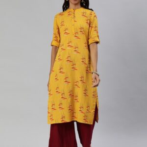 Anouk Women Printed Straight Kurta