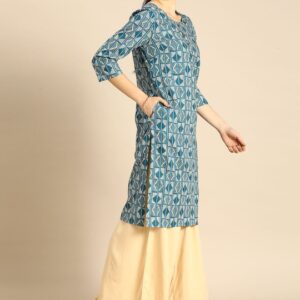 Anouk Women Straight Cotton Kurta