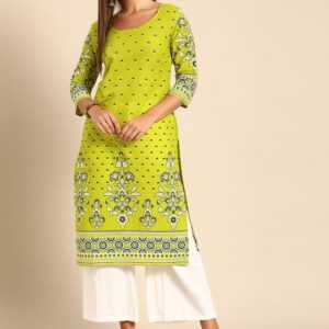 Anouk Women Ethnic Motifs Printed Pure Cotton Kurta