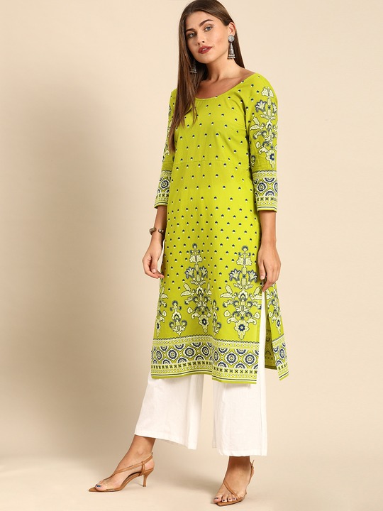 Anouk Women Ethnic Motifs Printed Pure Cotton Kurta