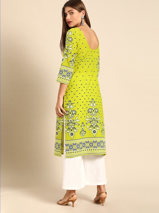 Anouk Women Ethnic Motifs Printed Pure Cotton Kurta