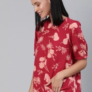 Chemistry Women Floral Printed Puff Sleeved Top