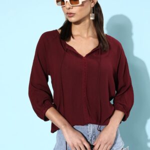 DressBerry Women Deep Solid Top