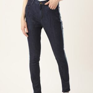 DressBerry Women Blue Solid Stretchable Jeggings