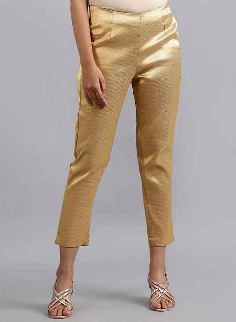 Wishful Gold Straight Pants