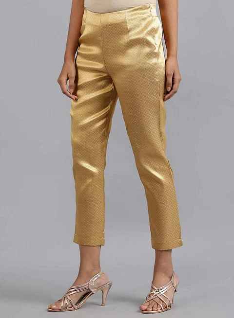 Wishful Gold Straight Pants