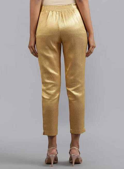 Wishful Gold Straight Pants