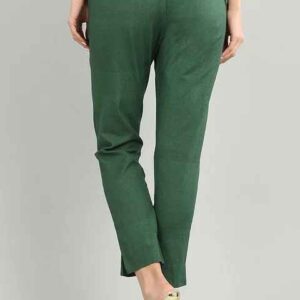 Aurelia Women Regular Fit Green Solid Trousers