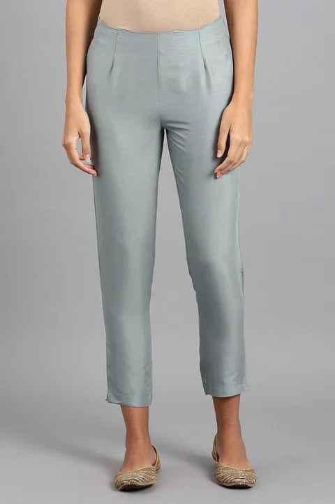 W Women Solid Slim Pant