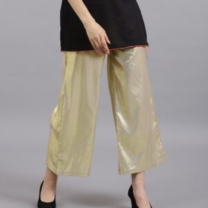 W  Women Golden Shimmery Pants