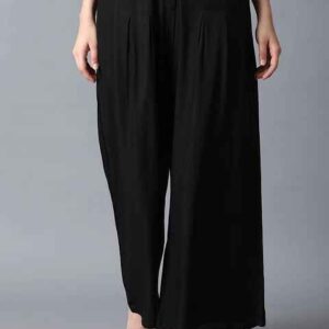 W Women Black Tailored Volume Pants