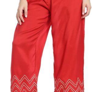 BIBA Women Tapered Viscose Rayon Trouser Pant