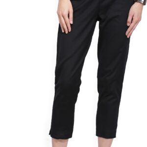 W Women Regular Fit Cotton Blend Trousers