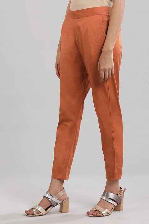 Aurelia Women Brown Solid Trousers