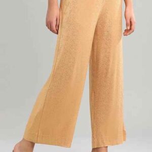 Aurelia Women Dark Shimmer Gold Palazzos