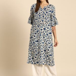 Anouk Women Ethnic Motifs Printed Bell Sleeves Kurta