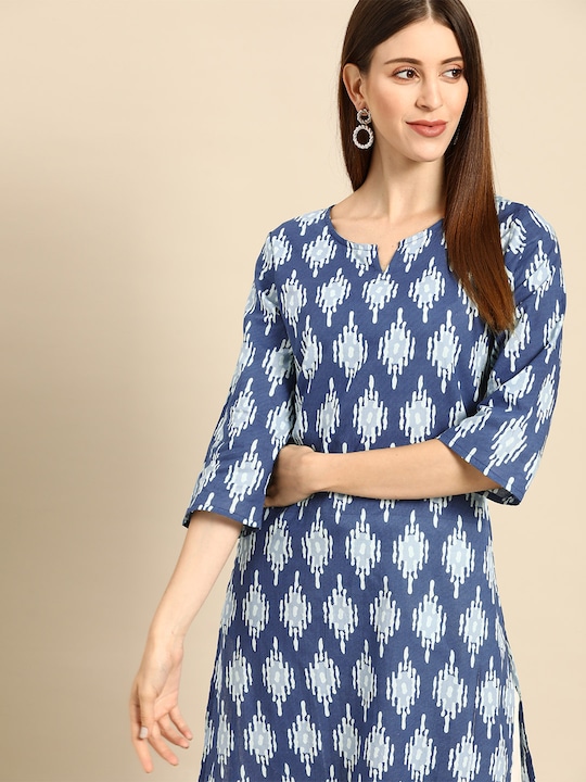 Anouk Women Ethnic Motifs Printed Cotton Kurta