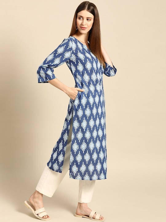 Anouk Women Ethnic Motifs Printed Cotton Kurta