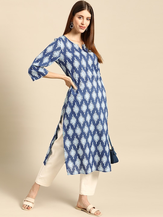 Anouk Women Ethnic Motifs Printed Cotton Kurta