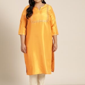 Sztori Women Geometric Yoke Design Gotta Patti Kurta