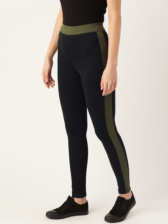 Ether Women Side Striped 4-Way Stretch Tregginge