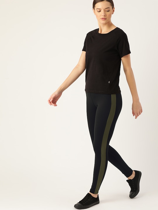 Ether Women Side Striped 4-Way Stretch Tregginge