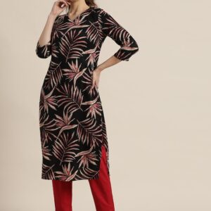 Moda Rapido Women Printed Straight Kurta