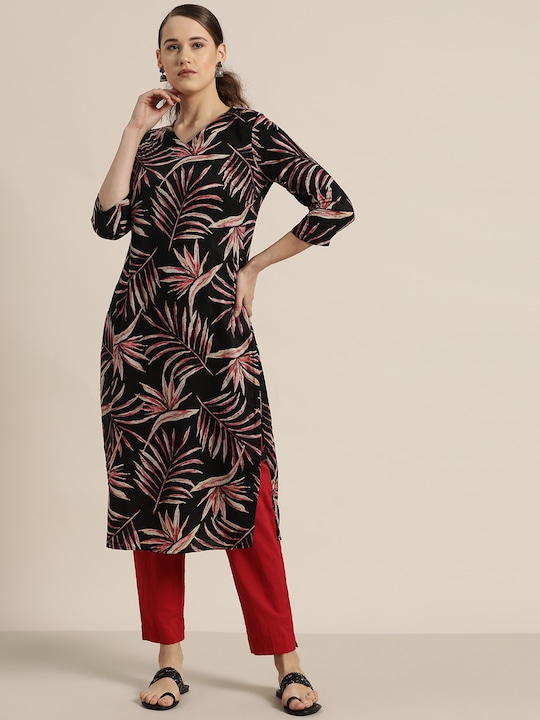 Moda Rapido Women Printed Straight Kurta